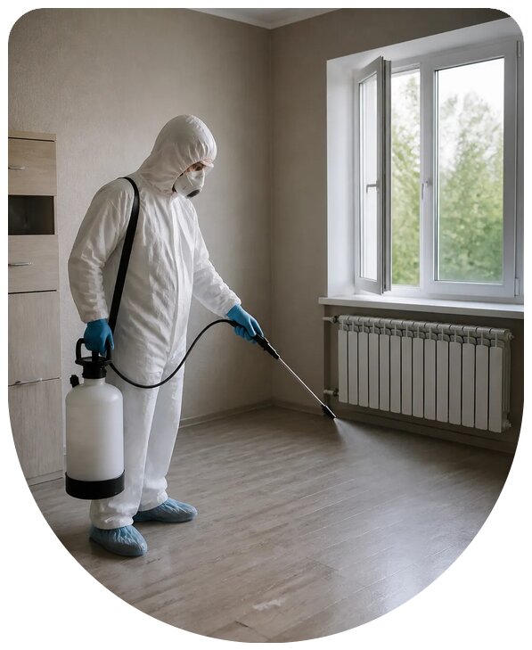 Заключительная дезинфекция помещений и объектов в Старом Осколе